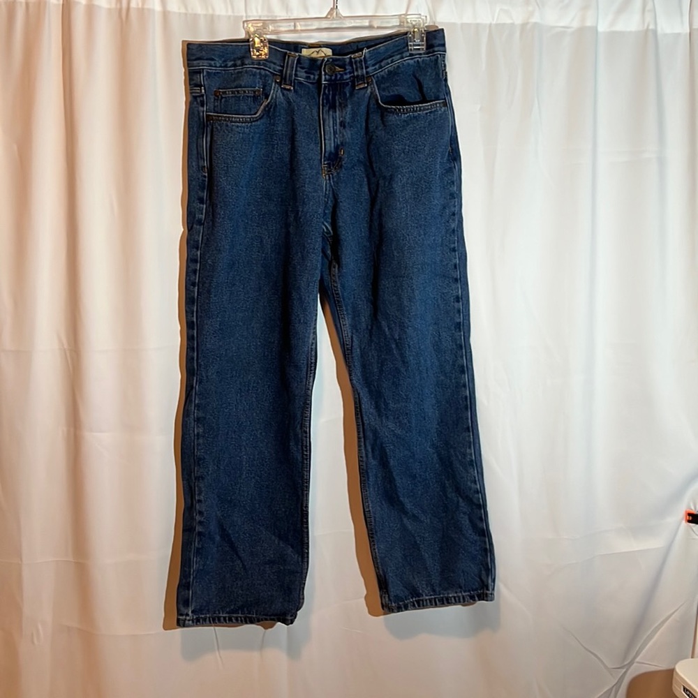 Men Blue Mountain Work Jeans Size 34/32 Used- very good condition